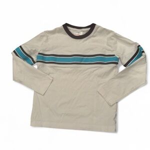 HANNA ANDERSSON EUC BOYS BLUE WHITE TSHIRT TOP TOPS SHIRT SHIRTS CASUAL SZ 8 130